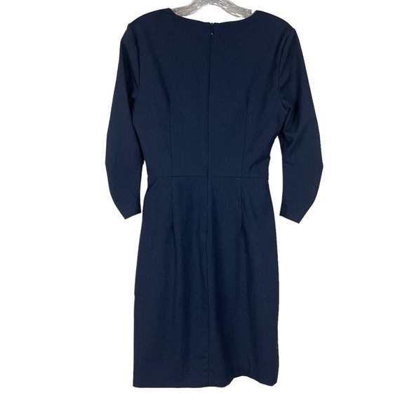 Zara Basic V Neck Ruched Side Dress - Picture 7 of 11